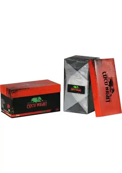Coco Night 1kg Hindistan Cevizi Küp Nargile Kömürü: Doğal, Sağlıklı ve Uzun Süre Yanıcı