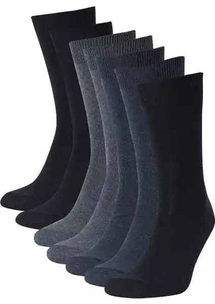 DeFacto Erkek 7'li Uzun Çorap Seti: Konfor, Dayanıklılık ve Şıklık Bir Arada