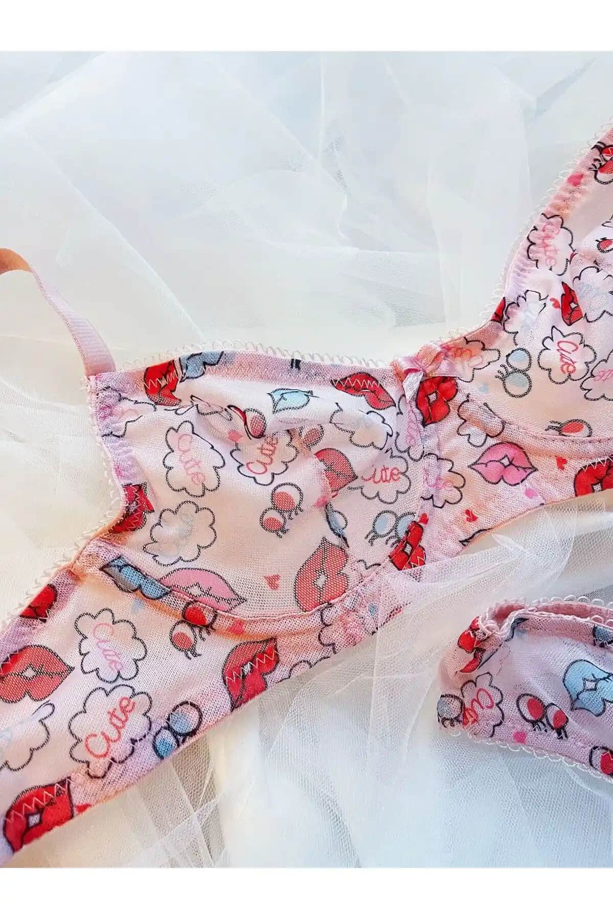 WAHSHE Lolita Süten Takımı Bralet Seti Geniş Beden Seçenekleriyle Modern ve Şık Tasarım